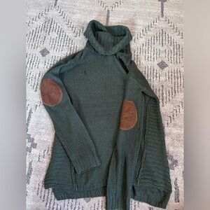 Green High Neck Sweater